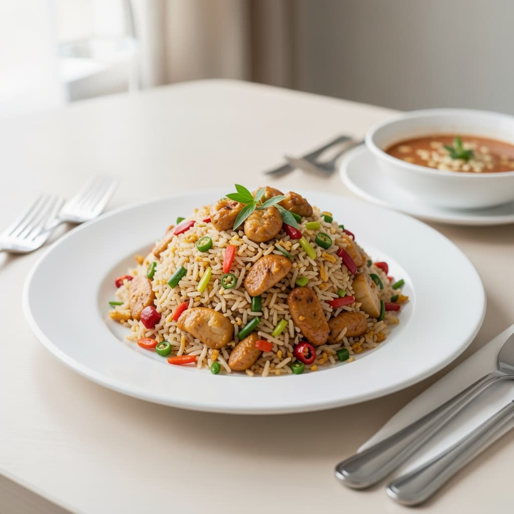 Chilli Garlic Chicken Fried Rice