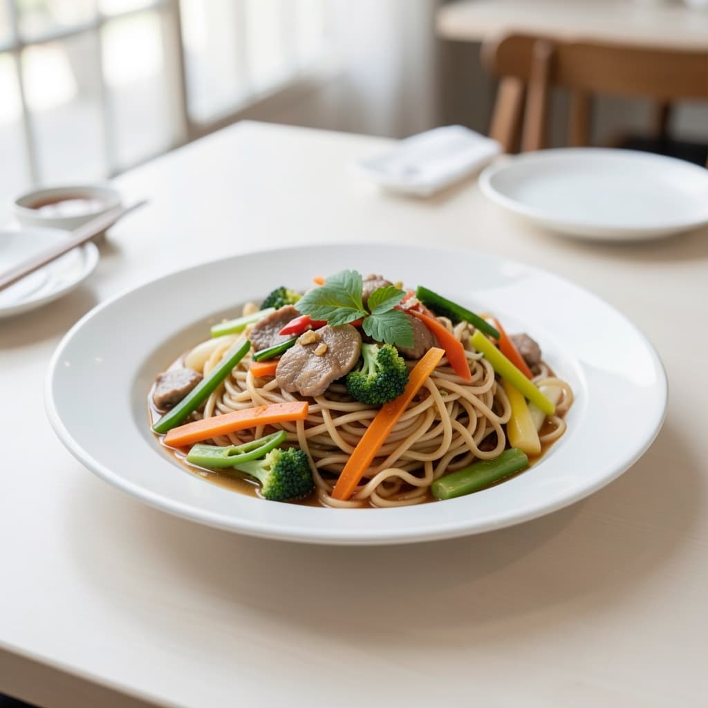 Vegetable Hakka Noodles