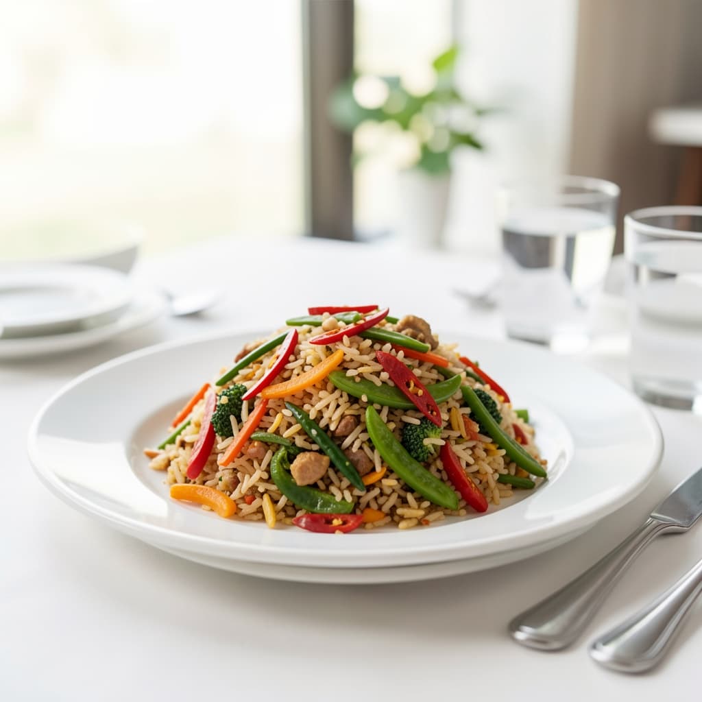 Chilli Garlic Vegetable Fried Rice