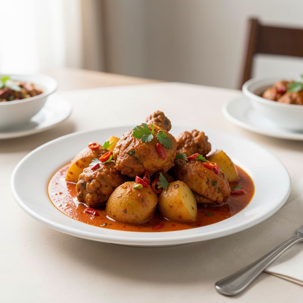 Chicken Vindaloo (Goat/Lamb/Shrimp)