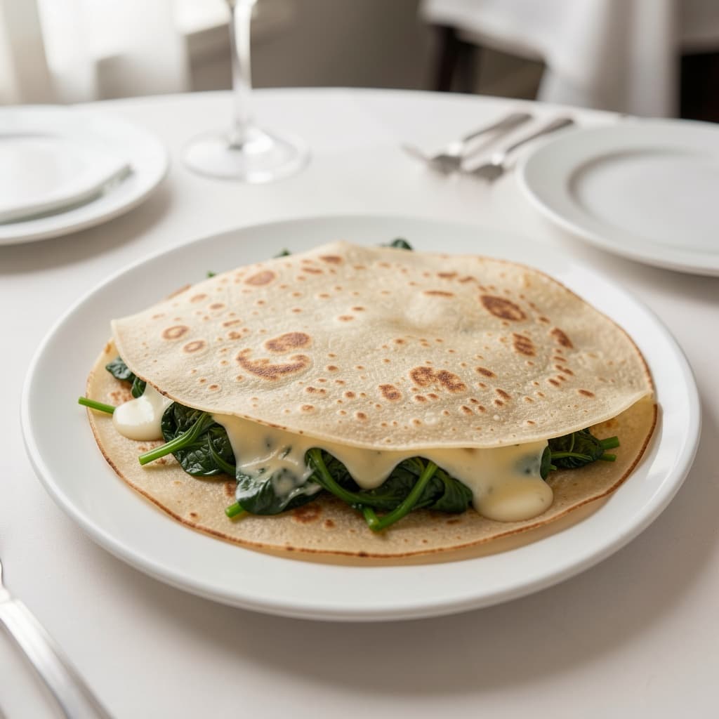 Spinach Cheese Dosa