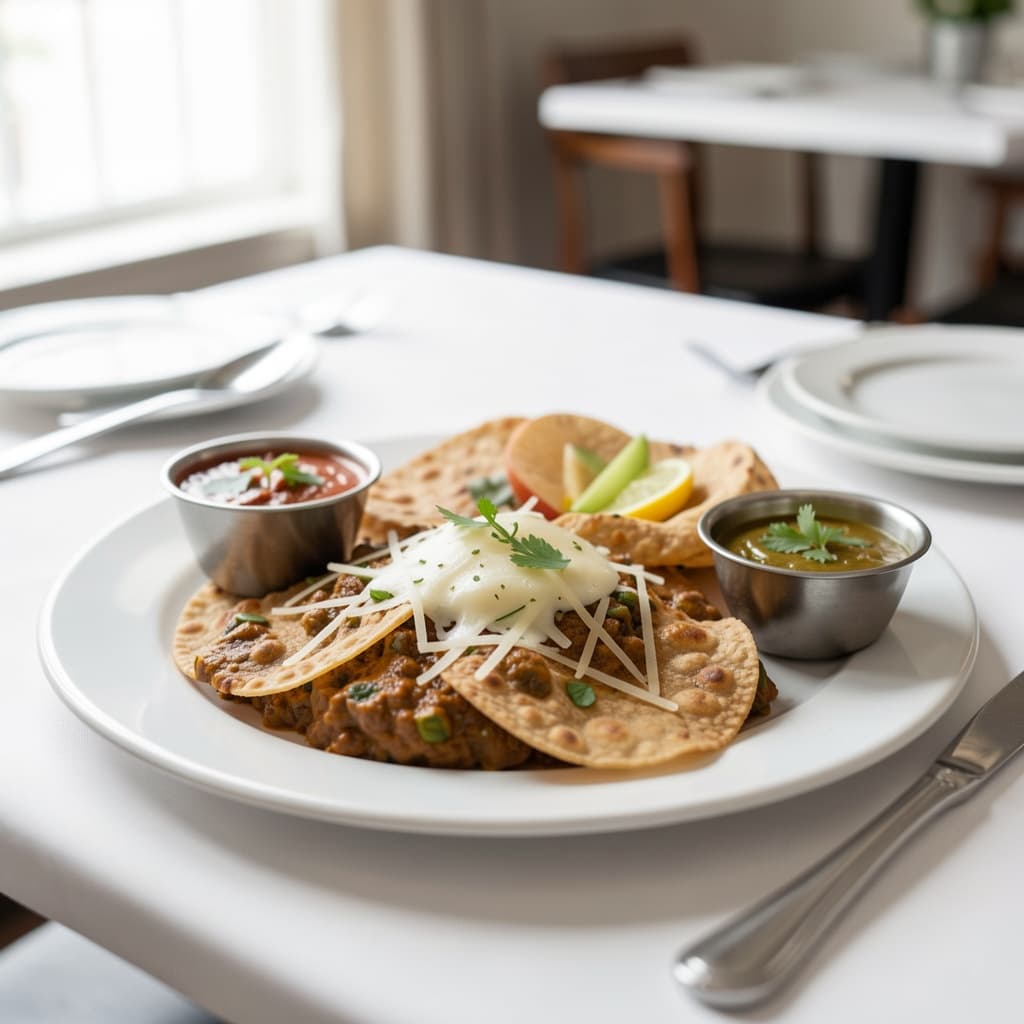 Masala Papad with Cheese