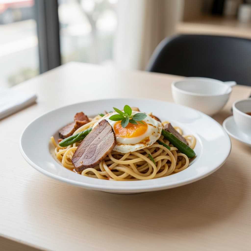 Egg Hakka Noodles