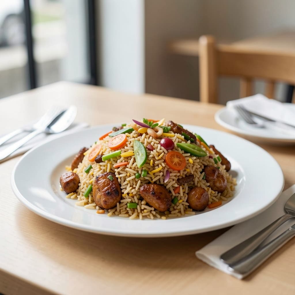Manchurian Chicken Fried Rice