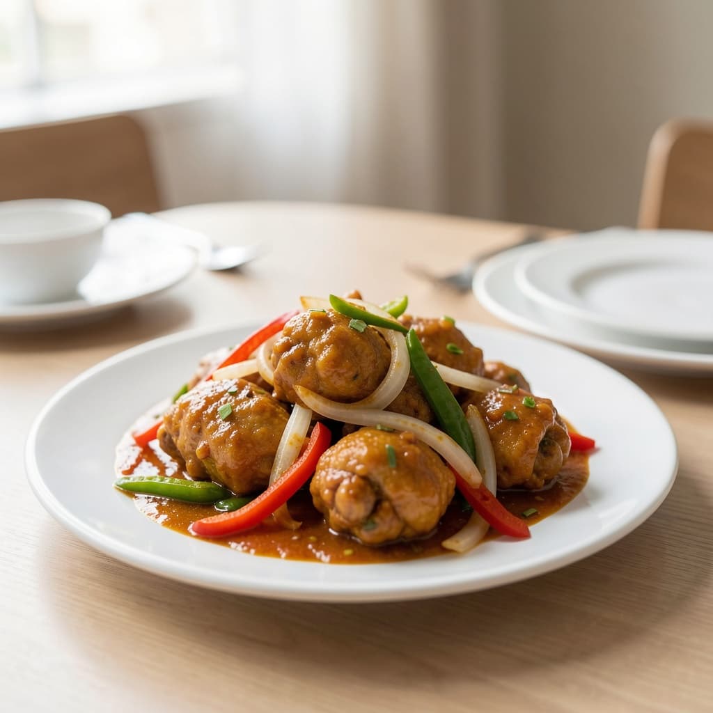 Chicken Manchurian (Goat/Lamb/Shrimp)