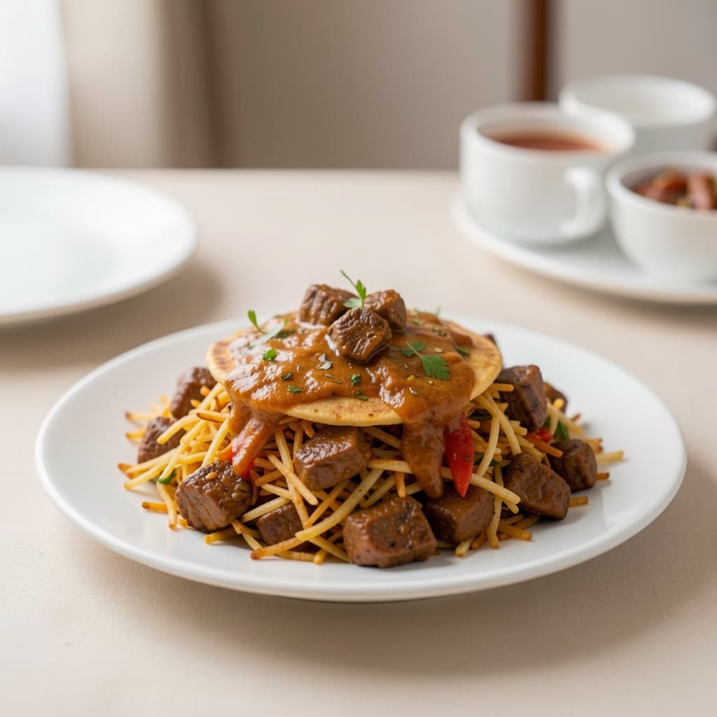 Lamb Kothu Paratha