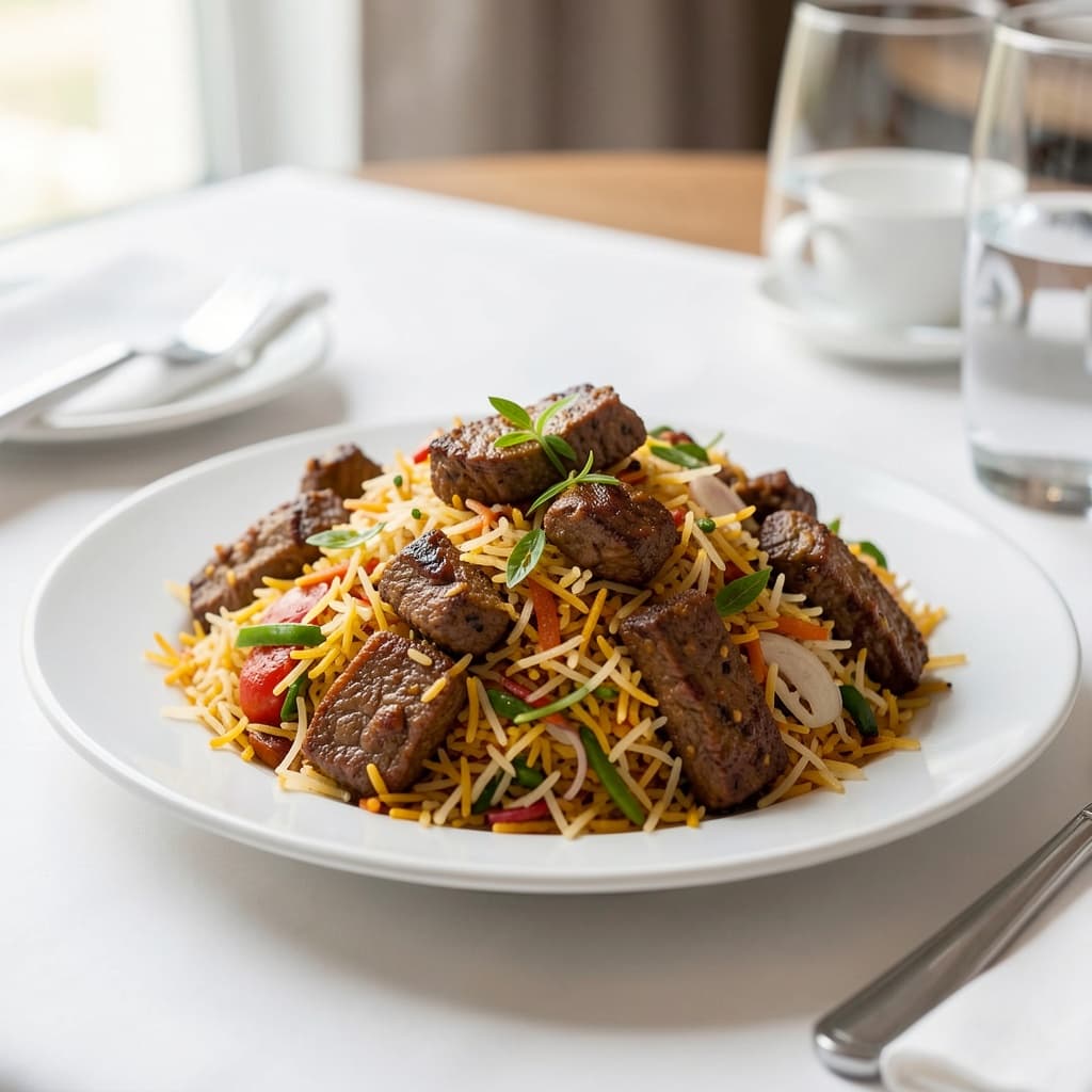 Lamb Pepper Fry Biryani