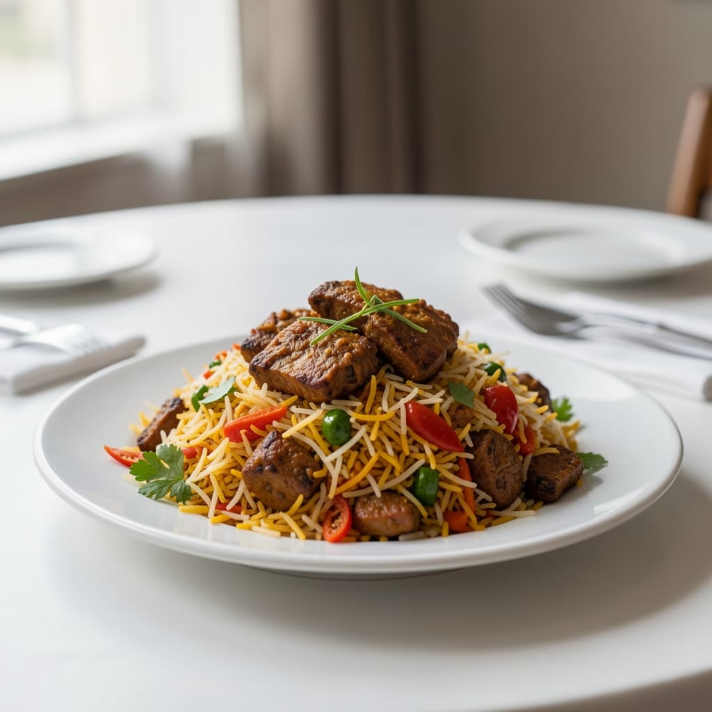 Goat Pepper Fry Biryani